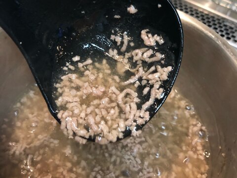 離乳食 中期〜 豚ひき肉の万能あん